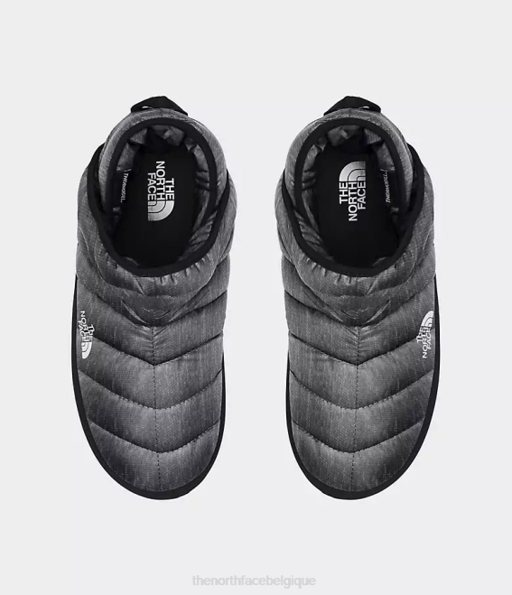 imprimé chiné gris fantôme/noir tnf Hommes The North Face chaussons de traction thermoball 62XR787