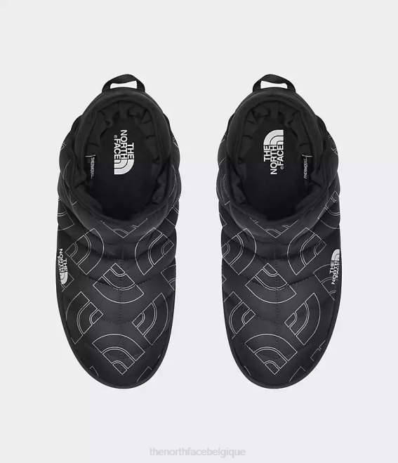 tnf noir demi-dôme contour imprimé/tnf noir Hommes The North Face chaussons de traction thermoball 62XR790