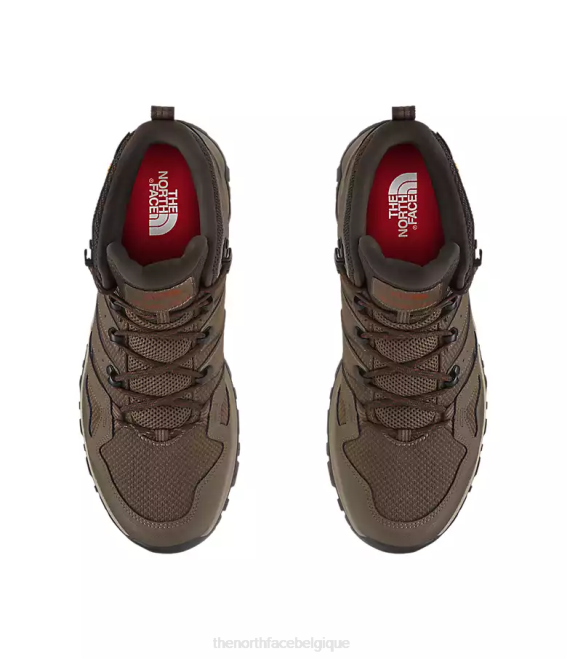 bipartisan marron/café Hommes The North Face bottes hérisson fastpack ii mi-wp 62XR1218