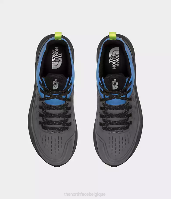 gris vanadis/bleu super sonic Hommes The North Face chaussures en cuir vectiv exploris 2 futurelight 62XR502