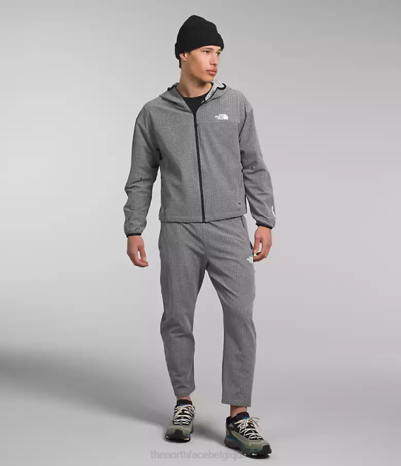 tnf gris moyen chiné Hommes The North Face sweat à capuche grille tekware 62XR834