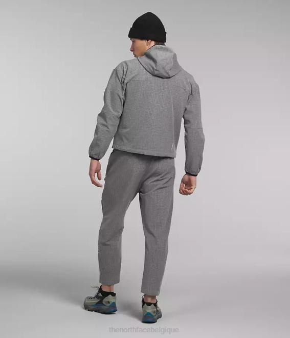 tnf gris moyen chiné Hommes The North Face sweat à capuche grille tekware 62XR834