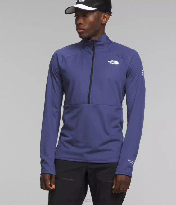 bleu grotte Hommes The North Face summit series futurefleece lt-zip 62XR355
