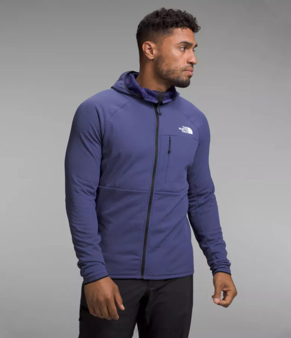 bleu grotte Hommes The North Face sweat à capuche entièrement zippé Summit Series Futurefleece 62XR405