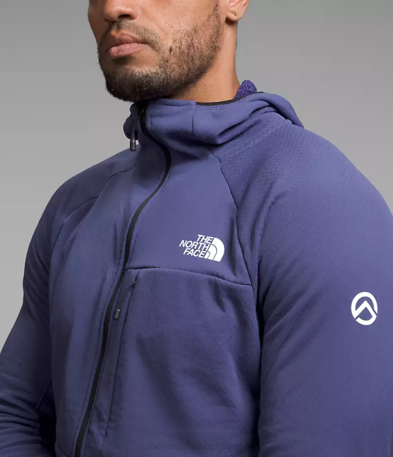 bleu grotte Hommes The North Face sweat à capuche entièrement zippé Summit Series Futurefleece 62XR405