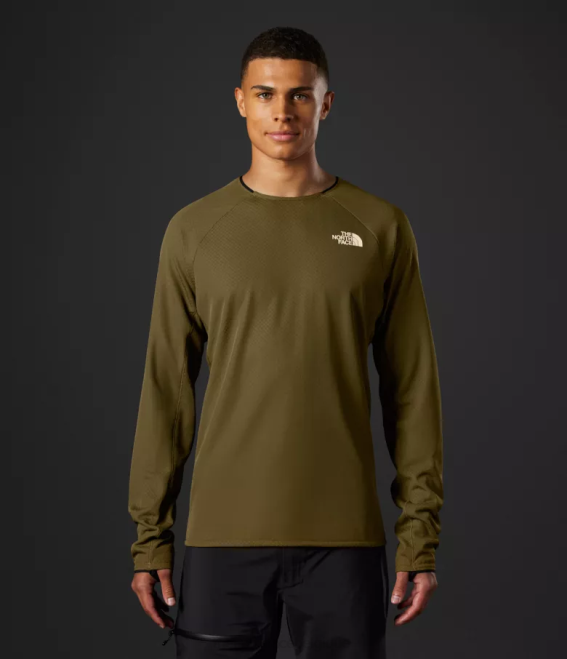 olive militaire Hommes The North Face équipage Futureflece de la série Summit 62XR123