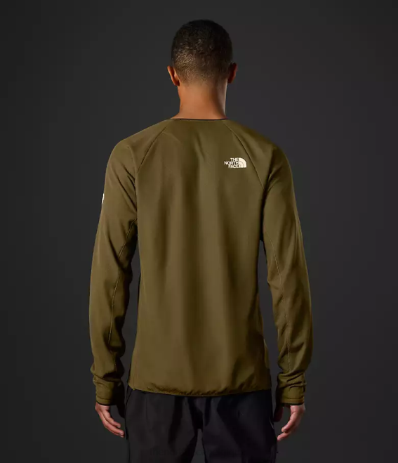 olive militaire Hommes The North Face équipage Futureflece de la série Summit 62XR123