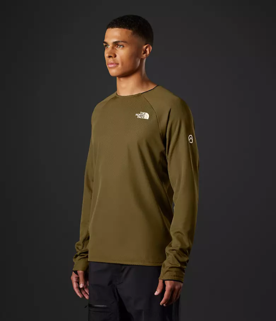 olive militaire Hommes The North Face équipage Futureflece de la série Summit 62XR123