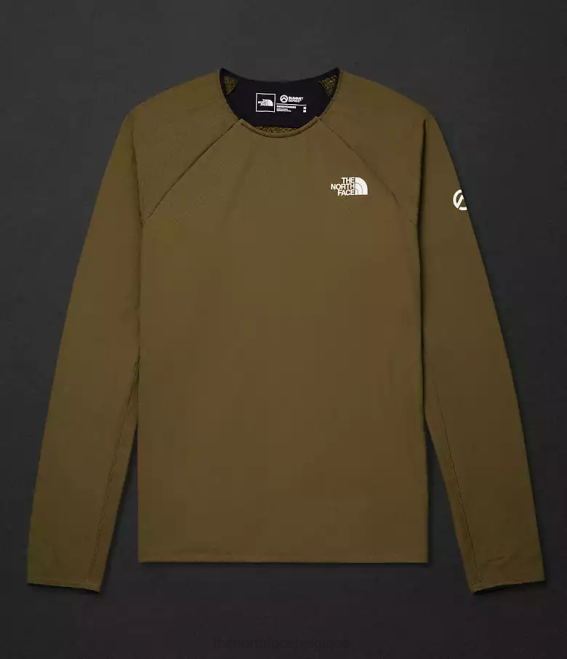 olive militaire Hommes The North Face équipage Futureflece de la série Summit 62XR123