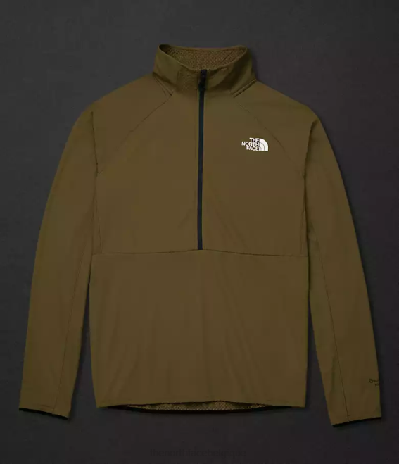 olive militaire Hommes The North Face summit series futurefleece lt-zip 62XR351