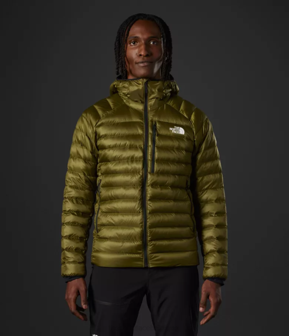 olive militaire Hommes The North Face sweat à capuche breithorn série summit 62XR917