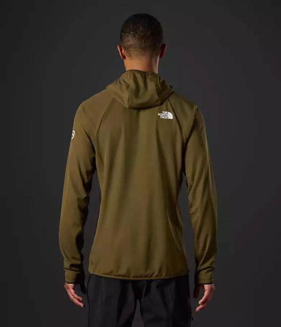 olive militaire Hommes The North Face sweat à capuche futurefleece lt de la série summit 62XR348