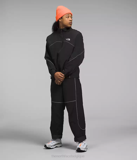 tnf noir Hommes The North Face pantalon coupe-vent à passepoil tek 62XR1307
