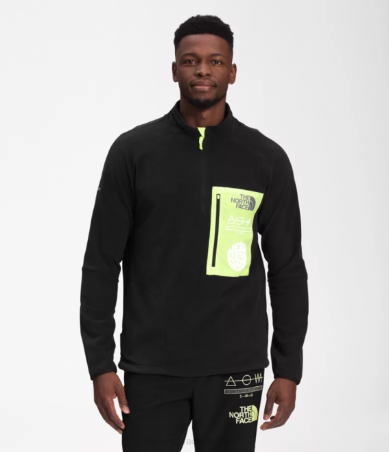 tnf noir/led jaune Hommes The North Face trailwear fantasy ridge -zip 62XR650