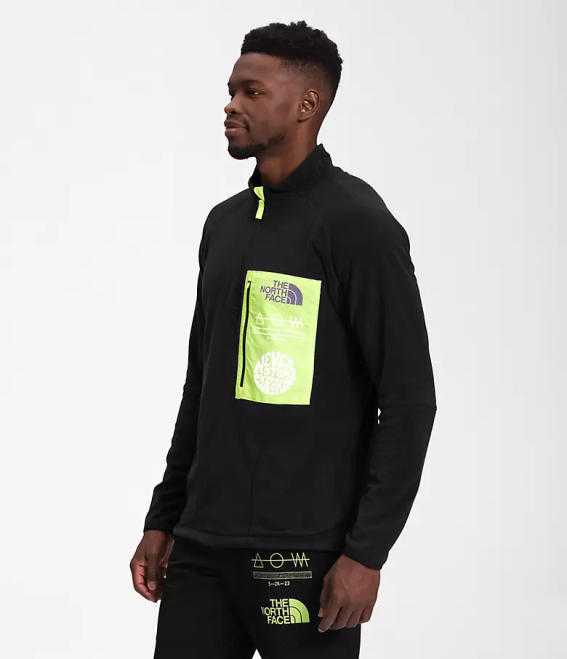 tnf noir/led jaune Hommes The North Face trailwear fantasy ridge -zip 62XR650