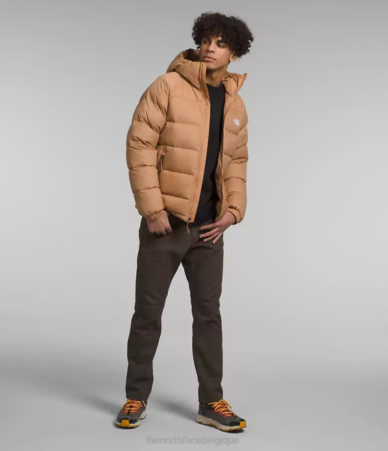 beurre d'amande Hommes The North Face sweat à capuche en duvet hydrenalite 62XR641