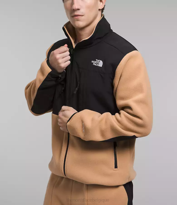 beurre d'amande/tnf noir Hommes The North Face veste denali 62XR194