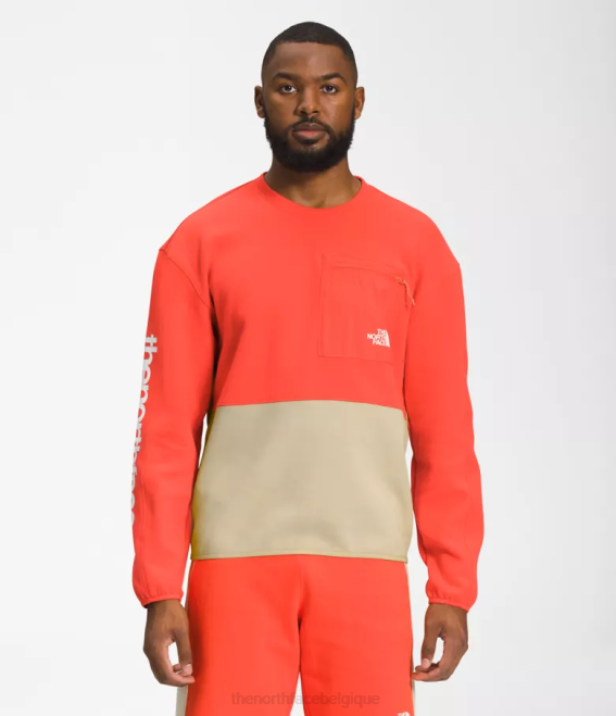 gravier/orange rétro Hommes The North Face Équipe technique TNF 62XR603