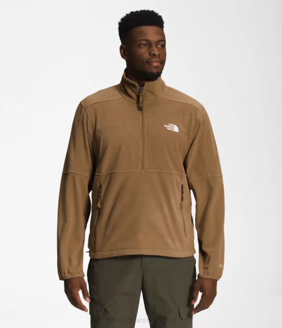 marron utilitaire Hommes The North Face tnf polartec 100 -zip 62XR300