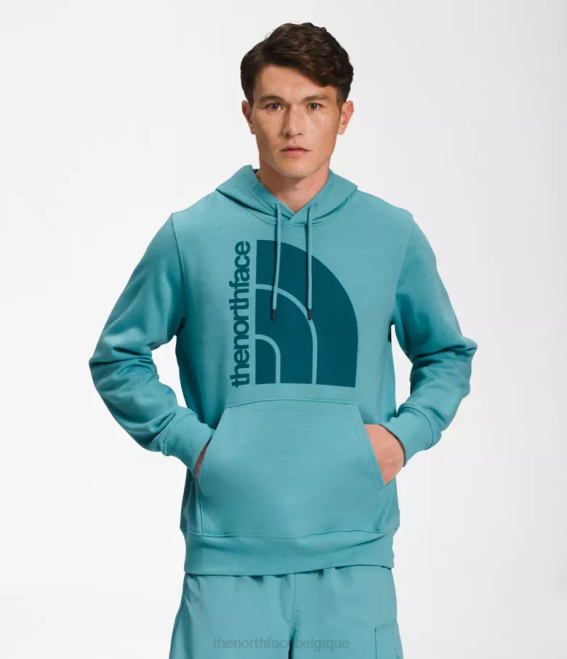 récif de corail bleu Hommes The North Face sweat à capuche demi-dôme géant 62XR1122