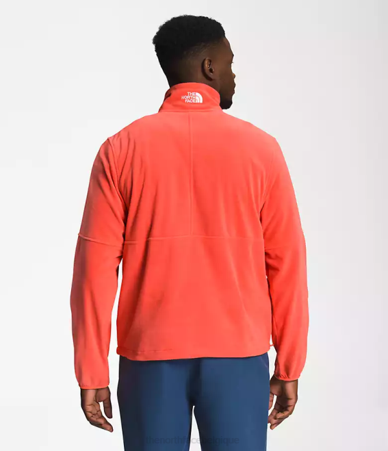 rétro orange Hommes The North Face tnf polartec 100 -zip 62XR303