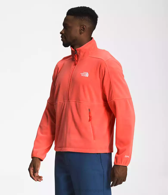 rétro orange Hommes The North Face tnf polartec 100 -zip 62XR303