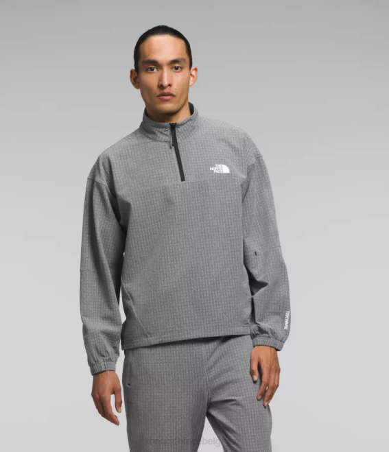 tnf gris moyen chiné Hommes The North Face grille tekware -zip 62XR416