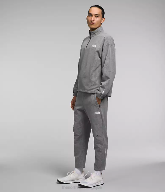 tnf gris moyen chiné Hommes The North Face grille tekware -zip 62XR416