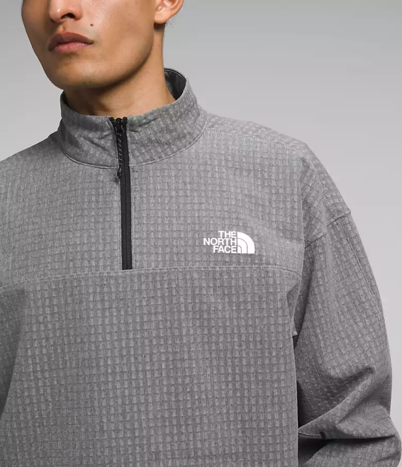 tnf gris moyen chiné Hommes The North Face grille tekware -zip 62XR416