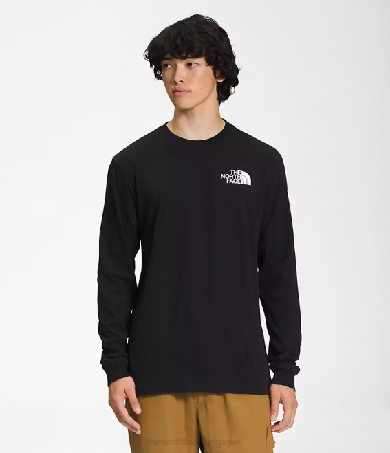 tnf noir/tnf blanc Hommes The North Face t-shirt box nse à manches longues 62XR1206