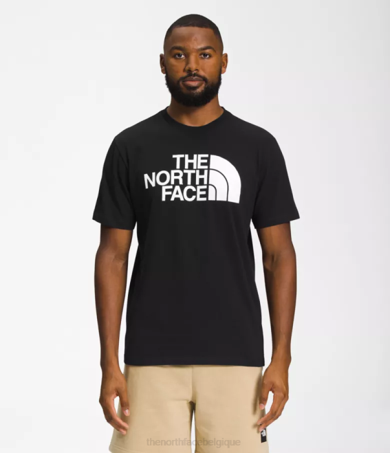 tnf noir/tnf blanc Hommes The North Face t-shirt demi-dôme à manches courtes 62XR1305