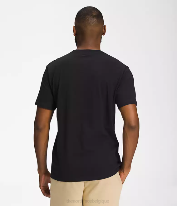 tnf noir/tnf blanc Hommes The North Face t-shirt demi-dôme à manches courtes 62XR1305