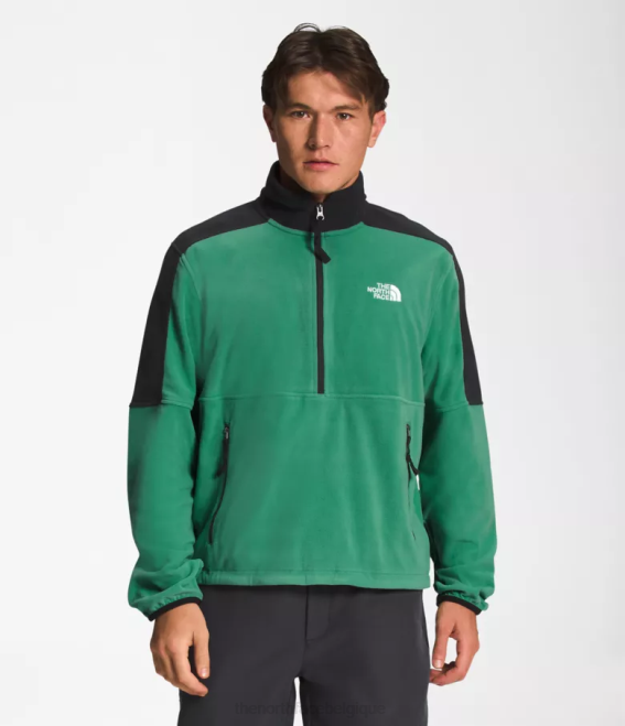 vert herbe profonde Hommes The North Face tnf polartec 100 -zip 62XR305