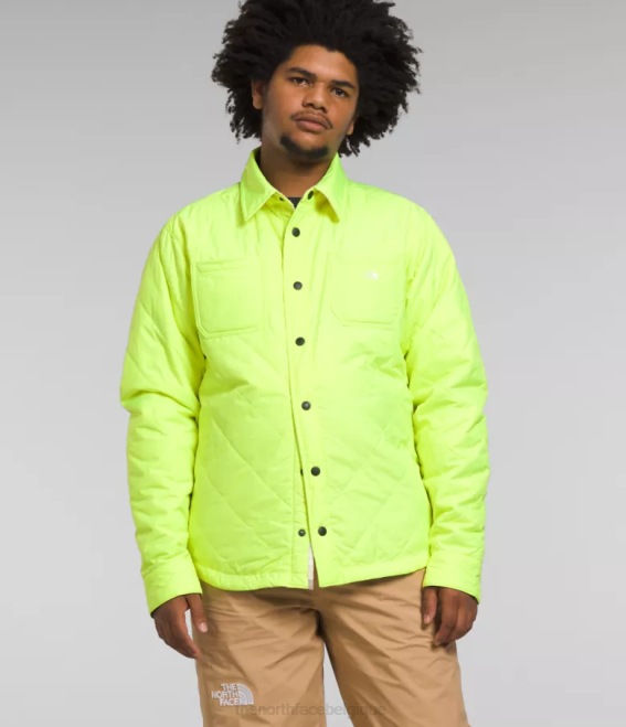 LED jaune/marron utilitaire à carreaux Hommes The North Face flanelle isolée Fort Point 62XR299