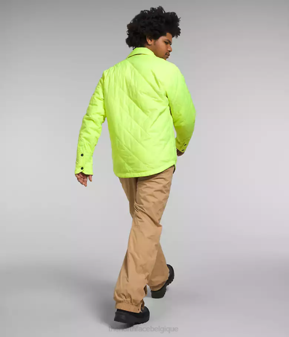 LED jaune/marron utilitaire à carreaux Hommes The North Face flanelle isolée Fort Point 62XR299
