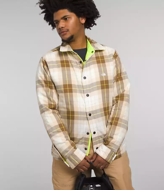 LED jaune/marron utilitaire à carreaux Hommes The North Face flanelle isolée Fort Point 62XR299