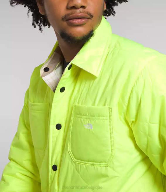 LED jaune/marron utilitaire à carreaux Hommes The North Face flanelle isolée Fort Point 62XR299
