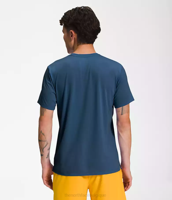 bleu ombragé Hommes The North Face errer à manches courtes 62XR1262