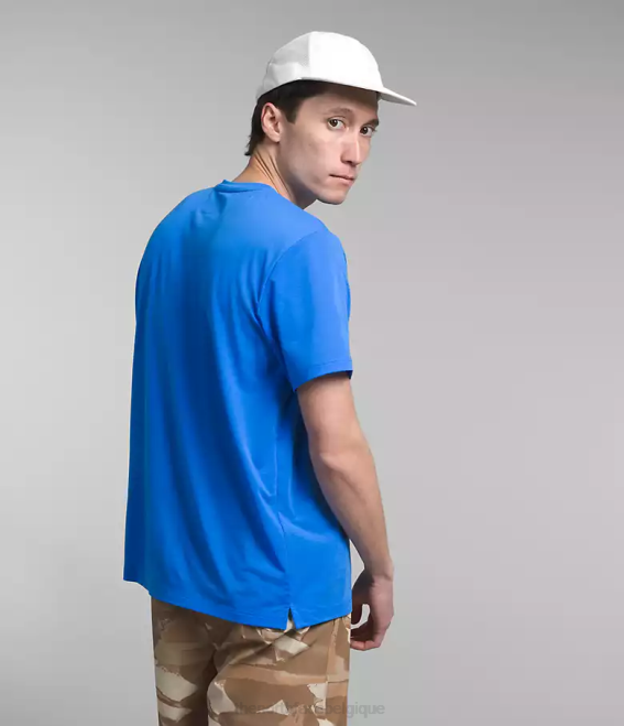 bleu optique Hommes The North Face errer à manches courtes 62XR1263