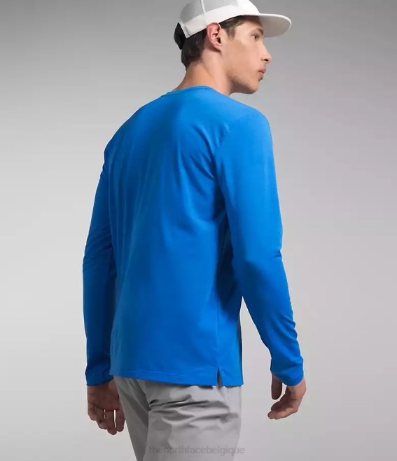 bleu optique Hommes The North Face errer à manches longues 62XR22