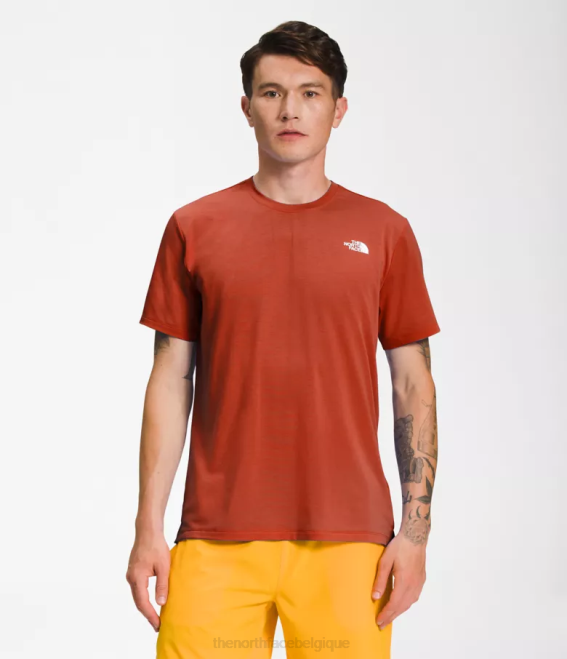 bronze rouillé Hommes The North Face errer à manches courtes 62XR1257