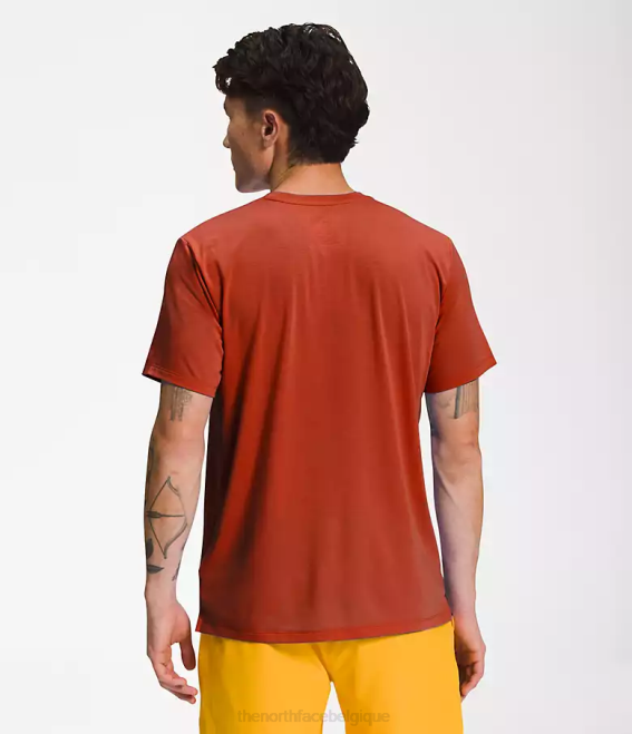 bronze rouillé Hommes The North Face errer à manches courtes 62XR1257