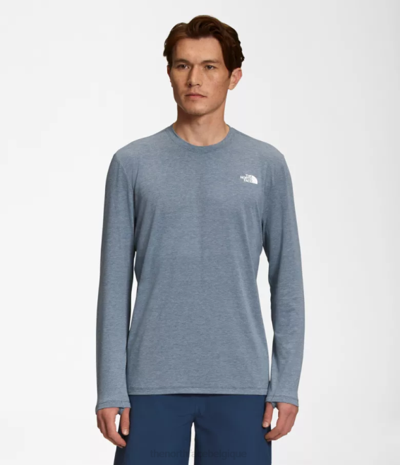 bruyère bleue ombragée Hommes The North Face errer à manches longues 62XR20