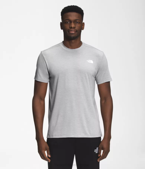 mélanger gris chiné Hommes The North Face errer à manches courtes 62XR1256