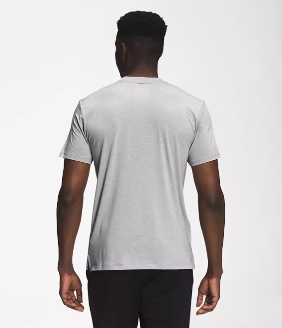 mélanger gris chiné Hommes The North Face errer à manches courtes 62XR1256