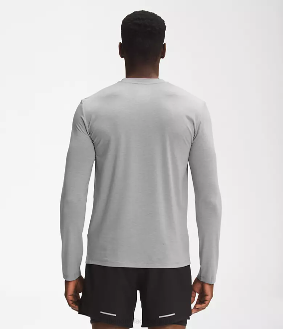 mélanger gris chiné Hommes The North Face errer à manches longues 62XR21