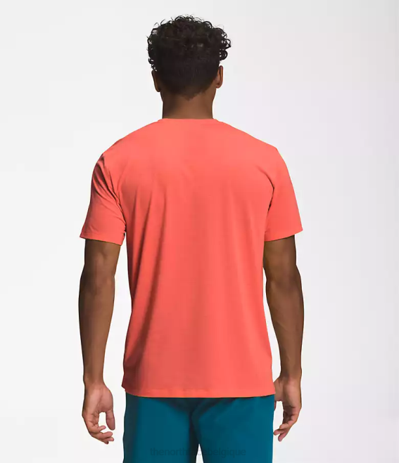 rétro orange Hommes The North Face errer à manches courtes 62XR1261