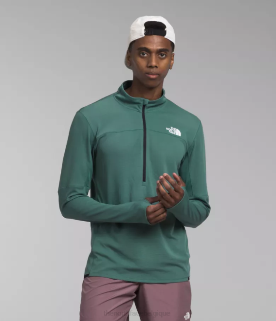 sauge noire Hommes The North Face lever du soleil -zip 62XR486