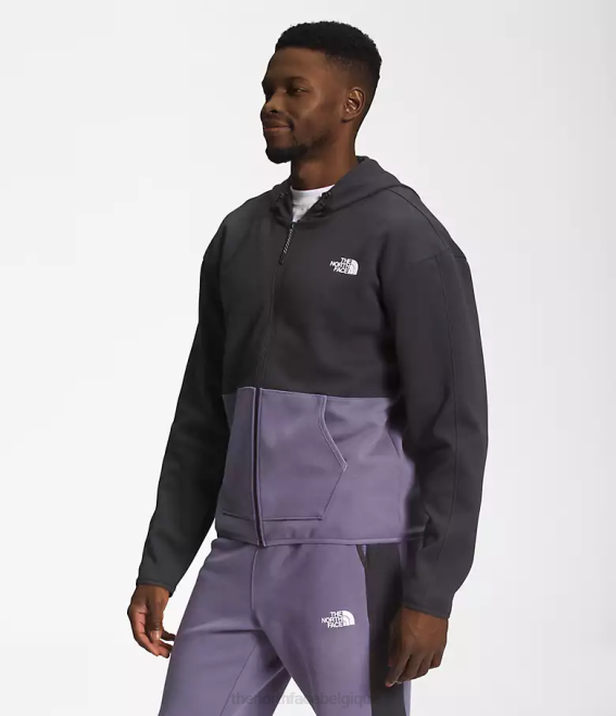 ardoise lunaire Hommes The North Face sweat à capuche entièrement zippé tnf tech 62XR209