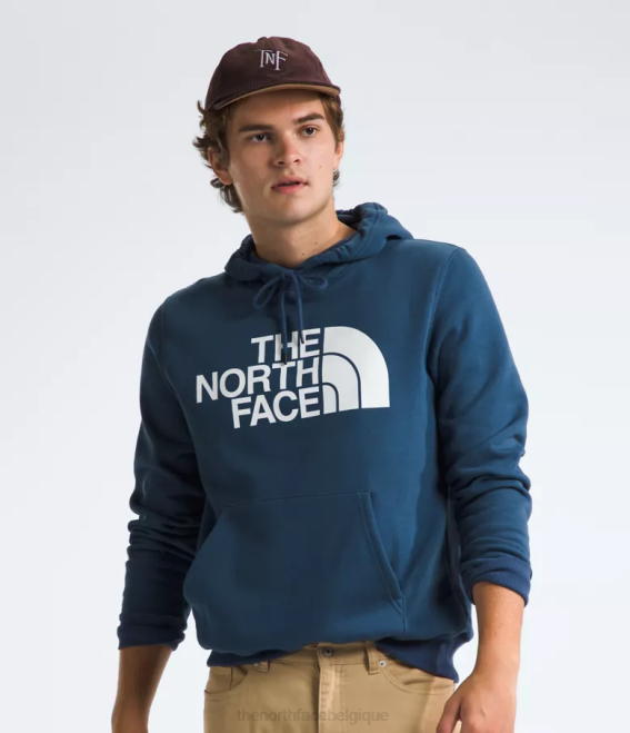 bleu ombragé Hommes The North Face sweat à capuche demi-dôme 62XR111